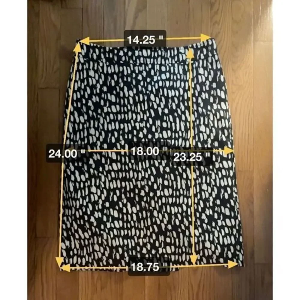 Ann Taylor Geometric Print Pencil Skirt Size 4